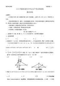 2024年陕西省永寿县部分学校中考一模数学试题