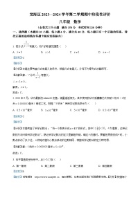 福建省漳州市龙海区2023-2024学年八年级下学期期中数学试题