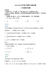 河南省信阳市息县2023-2024学年八年级下学期期中数学试题