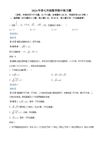 江西省赣州市瑞金市2023-2024学年七年级下学期期中数学试题