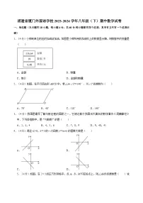 福建省厦门外国语学校2023-2024学年八年级下学期期中考试数学试卷