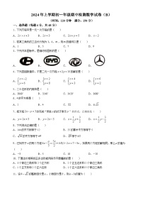 湖南省衡阳市耒阳市正源学校2023-2024学年七年级下学期期中数学试题(无答案)