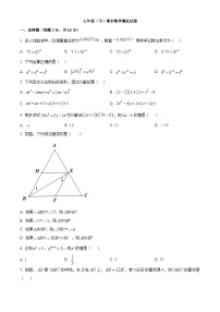 +江苏省常州市天宁区+2023—-2024学年七年级下学期期中数学模拟试题+