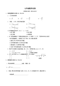 吉林省吉林市舒兰市2021-2022学年七年级下学期期末考试数学试卷