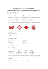 2024长沙市宁乡中考数学模拟卷