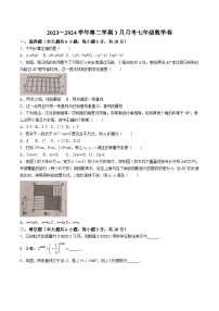 江西省吉安市吉安县校联考2023-2024学年七年级下学期3月月考数学试卷(含答案)