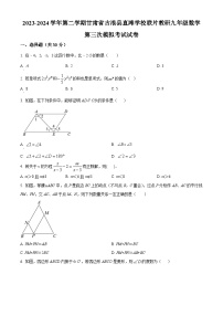 2024年甘肃省武威市古浪县直滩学校教研联片中考三模数学试题（原卷版+解析版）