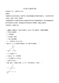 四川省绵阳市安州区2023-2024学年七年级下学期4月月考数学试卷(含答案)