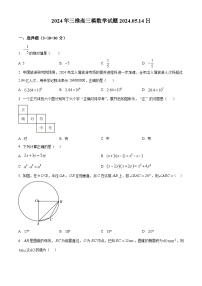 2024年山东省济宁市三维斋中考三模数学试题 （原卷版+解析版）