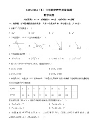 辽宁省丹东市振兴区2023-2024学年七年级下学期5月期中考试数学试题（原卷版+解析版）