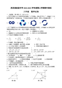 江苏省淮安市洪泽湖初级中学2023-2024学年八年级下学期期中考试数学试题