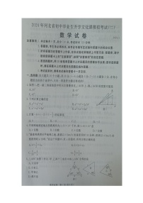 2024年河北省邯郸市广平县九年级中考二模数学试题