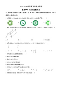 辽宁省沈阳市南昌初级中学2023-2024学年八年级下学期期中数学试题（原卷版+解析版）