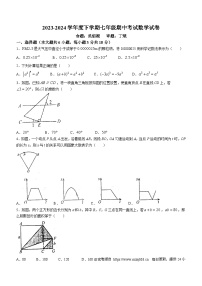 江西省抚州市黎川县黎川一中片区八校联考期中考试2023-2024学年七年级下学期期中数学试题