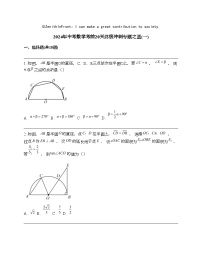 2024年中考数学考前20天终极冲刺专题之圆(一)