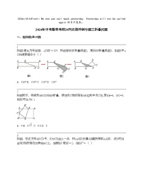 2024年中考数学考前20天终极冲刺专题之折叠问题