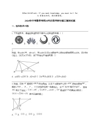 2024年中考数学考前20天终极冲刺专题之旋转问题