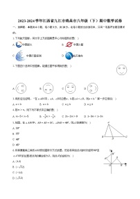 2023-2024学年江西省九江市瑞昌市八年级（下）期中数学试卷（含解析）