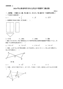 2024年山东省枣庄市台儿庄区中考数学二模试题(无答案)