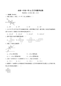 福建省永春第一中学2023-2024学年七年级上学期12月月考数学试卷(含解析)