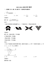 陕西省西安市铁一中学2024届九年级下学期中考二模数学试卷(含解析)