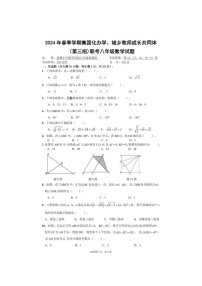 广东省惠州市惠阳区三和中学2023-2024学年八年级下学期期中考试数学试卷