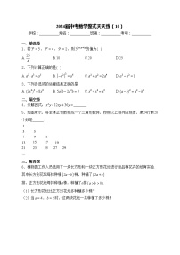 2024届中考数学整式天天练（10）(含答案)