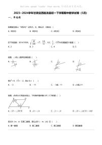 2023_2024学年甘肃定西临洮县初一下学期期中数学试卷（5月）