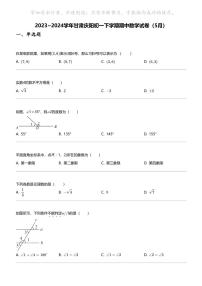 2023_2024学年甘肃庆阳初一下学期期中数学试卷（5月）