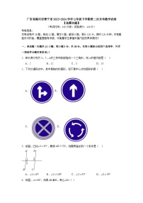 广东省揭阳市普宁市2023-2024学年七年级下学期第二次月考数学试卷