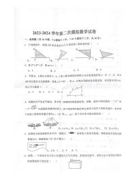 河北省衡水桃城中学2023-2024+学年中考第二次模拟数学试卷