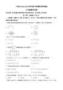 辽宁省沈阳市于洪区2023-2024学年八年级下学期期中数学试题（原卷版+解析版）