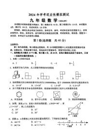 2024年山东省济南市槐荫区中考三模数学试题