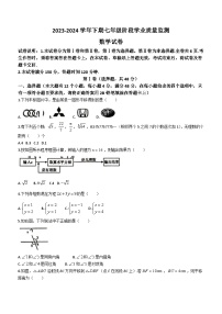 四川省德阳市广汉市2023-2024学年七年级下学期5月期中数学试题(无答案)