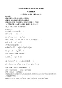 广西壮族自治区崇左市宁明县2023-2024学年八年级下学期期中数学试题（含答案）