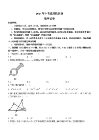 2024年河北省竞秀区中考二模数学试题(无答案)