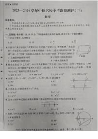 2024年河南省中原名校中考联盟初三下学期5月测评（三）数学试卷