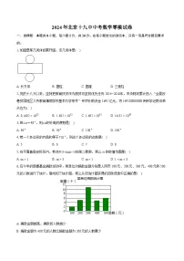 2024年北京十九中中考数学零模试卷（含详细答案解析）