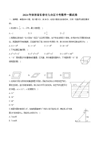 2024年吉林省长春市九台区中考数学一模试卷（含详细答案解析）