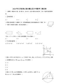 2024年江苏省连云港市灌云县中考数学二模试卷（含详细答案解析）