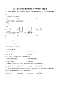 2024年辽宁省大连市沙河口区中考数学一模试卷（含详细答案解析）