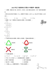 2024年辽宁省铁岭市开原市中考数学一模试卷（含详细答案解析）