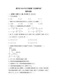 2024年四川省德阳市绵竹市九年级中考二模数学试题（含解析）