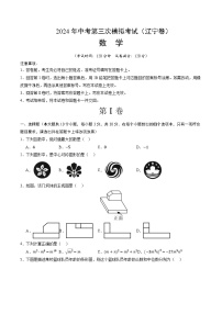 2024年中考第三次模拟考试题：数学（辽宁卷）（考试版）