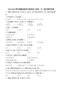 2023-2024学年湖南省岳阳市岳阳县七年级（下）期中数学试卷（含解析）