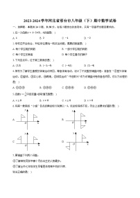 2023-2024学年河北省邢台市八年级（下）期中数学试卷（含解析）