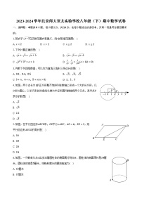 2023-2024学年北京师大亚太实验学校八年级（下）期中数学试卷（含解析）