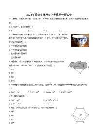 2024年福建省漳州市中考数学一模试卷（含解析）