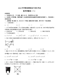 2024年河南省开封市部分学校中考押题考试（二模）数学试题(无答案)