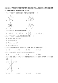 四川省成都市新津区外国语实验学校2023-2024学年八年级下学期4月期中数学试题（含答案）